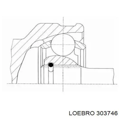 ШРУС наружный LOEBRO 303746