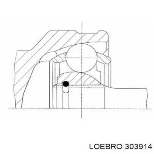 ШРУС зовнішній передній 303914 Loebro