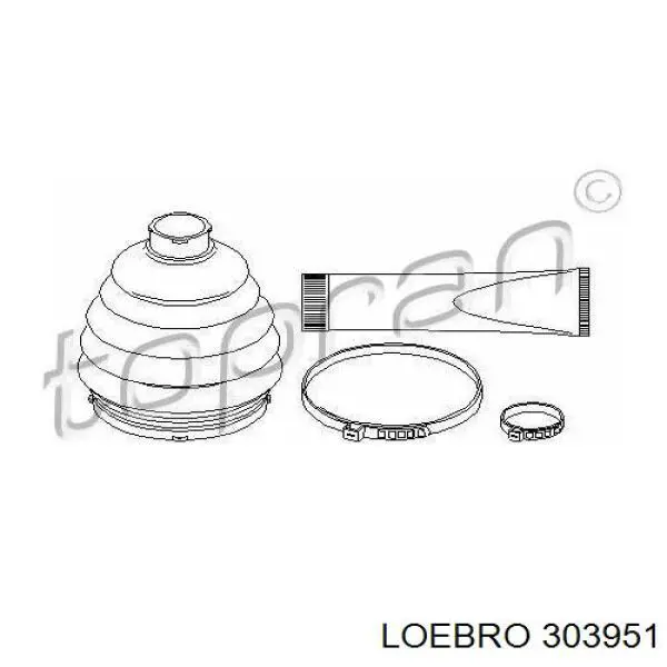 303951 Loebro пильник шруса зовнішній, передній піввісі