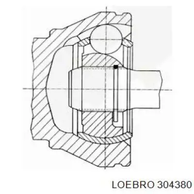 304380 Loebro шрус зовнішній передній