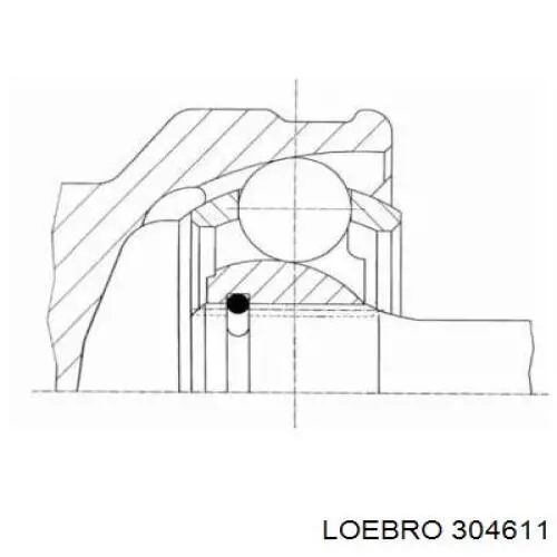 304611 Loebro шрус зовнішній передній