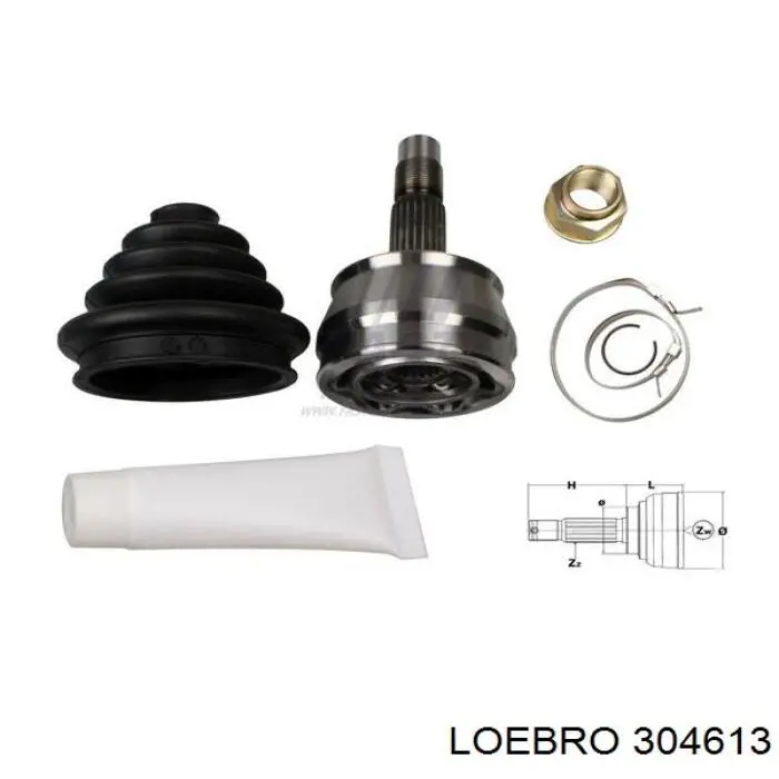Купити 304613 Loebro Шарнір приводу зовнішній