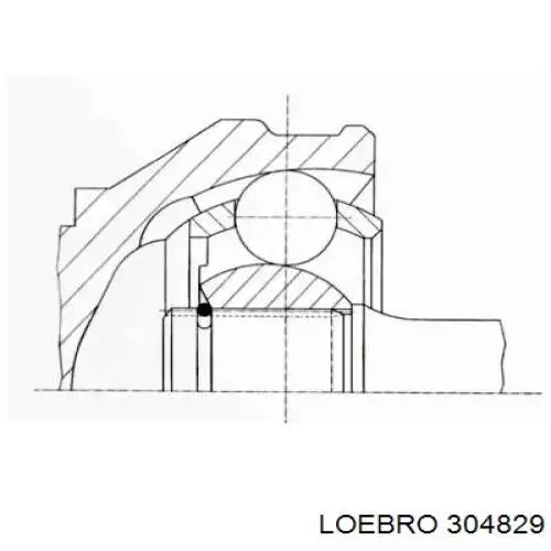 ШРУС зовнішній передній 304829 Loebro