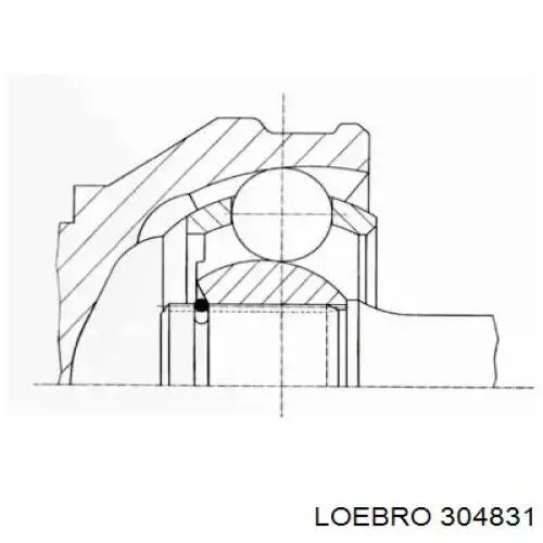 ШРУС зовнішній передній 304831 Loebro