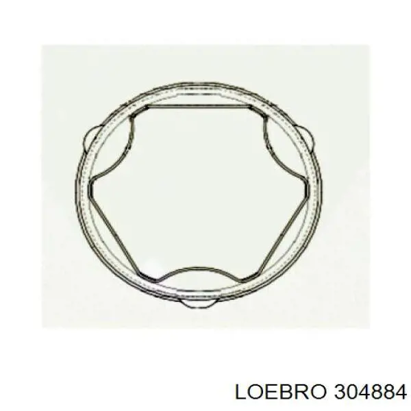 304884 Loebro пильник шруса внутрішній, передній піввісі