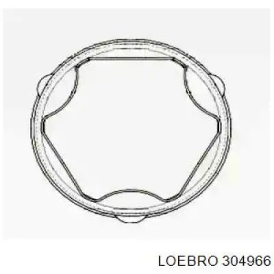 304966 Loebro пильник шруса внутрішній, передній піввісі