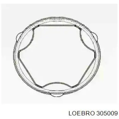 Купити 305009 Loebro Пильник шарніра кутових швидкостей внутрішній передній