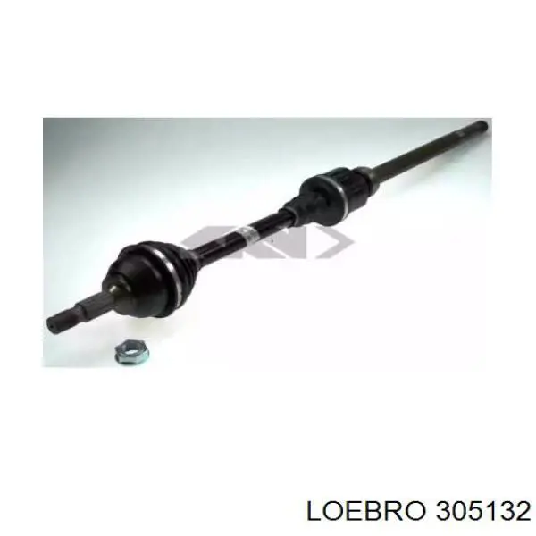 Піввісь передня, права Loebro 305132 ціна, від 120.30 USD