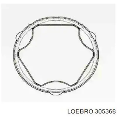 305368 Loebro пильник шруса внутрішній, передній піввісі
