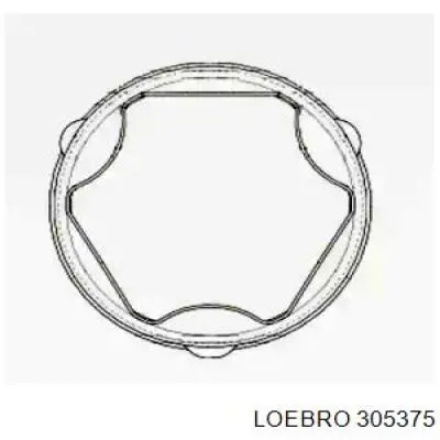 305375 Loebro пильник шруса внутрішній, передній піввісі