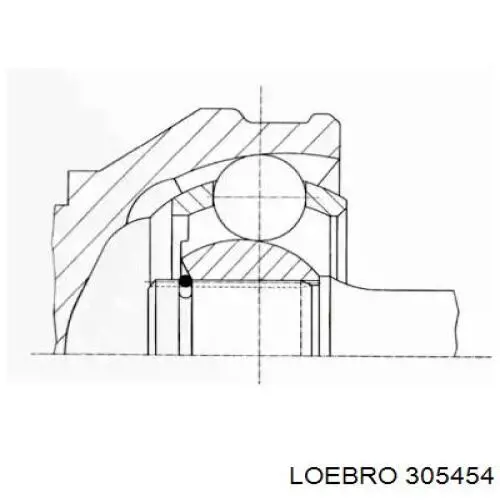 305454 Loebro шрус зовнішній передній