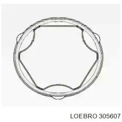 Купити 305607 Loebro Пильник шарніра кутових швидкостей внутрішній передній
