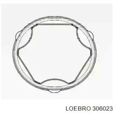306023 Loebro пильник шруса внутрішній, передній піввісі