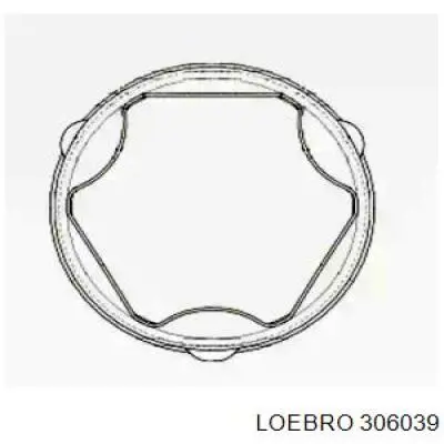 Пильник гранати зовнішній, правий Loebro 306039 ціна, від 15.41 USD