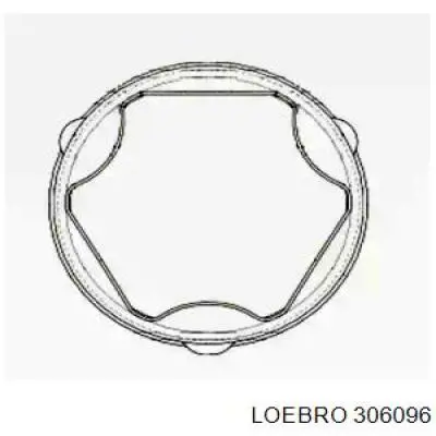 306096 Loebro пильник шруса зовнішній, правий