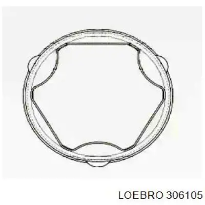 Пильник гранати внутрішній, передній півосі Loebro 306105 ціна, від 18.86 USD