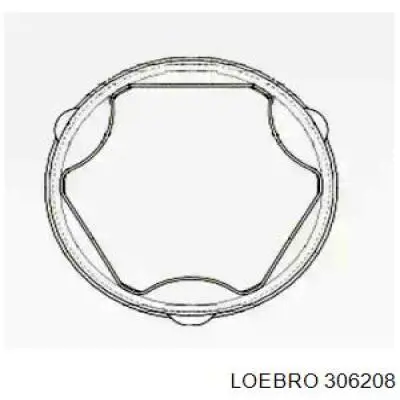 Пильник гранати внутрішній, передній півосі Loebro 306208 ціна, від 7.87 USD