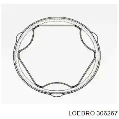 Пильник гранати внутрішній, передній півосі Loebro 306267 ціна, від 5.61 USD