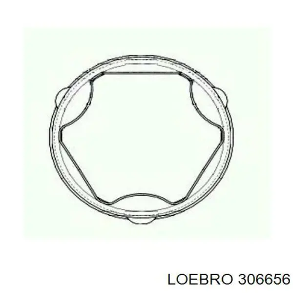 ШРУС внутрішній, передній 306656 Loebro