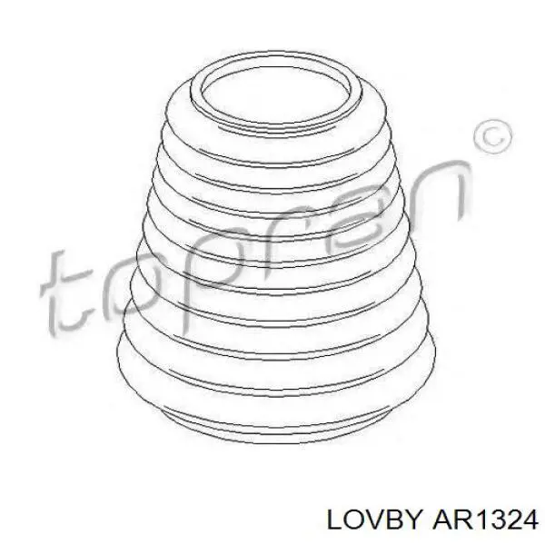 Амортизатор задній, правий Lovby AR1324 ціна, від 36.42 USD