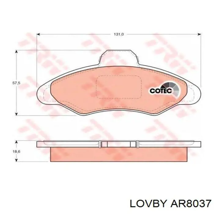 Амортизатор задній Lovby AR8037 ціна, від 26.68 USD