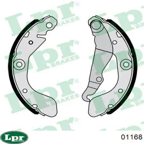 01168 LPR колодки гальмові задні, барабанні