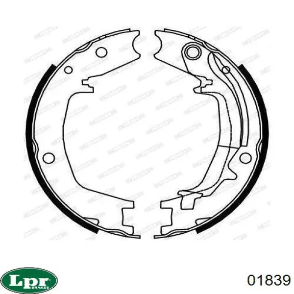 Колодки стоянкового гальма LPR 01839