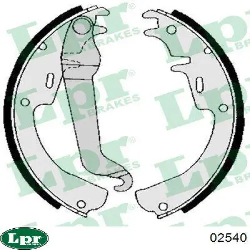 Колодки гальмові задні, барабанні 02540 LPR