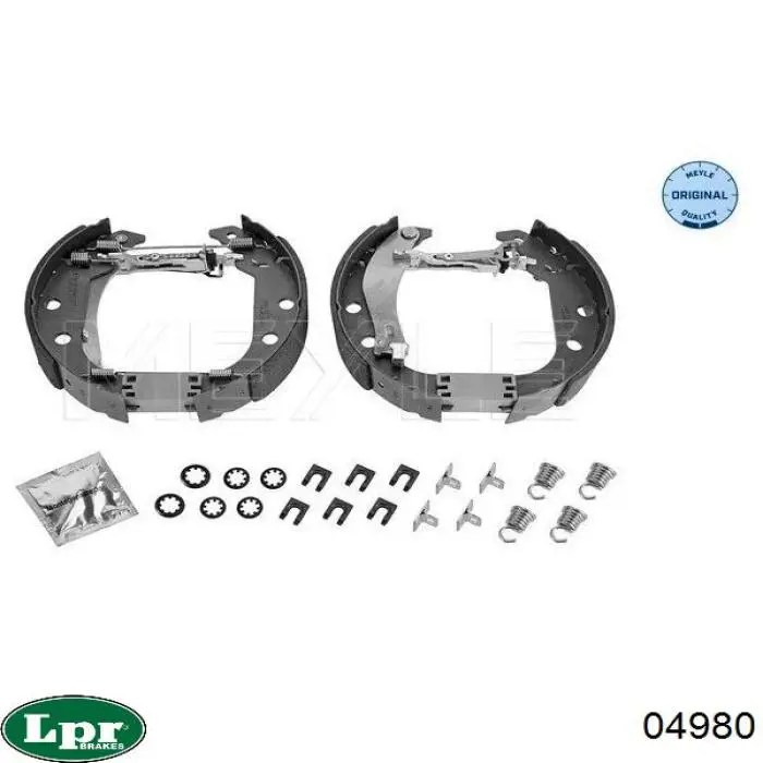 Колодки гальмові задні, барабанні LPR 04980 ціна, від 13.82 USD