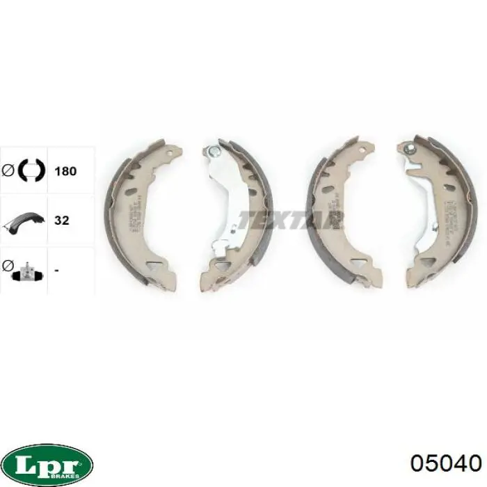 Колодки гальмові задні, барабанні LPR 05040 ціна, від 12.65 USD