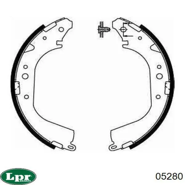 Колодки гальмові задні, барабанні 05280 LPR