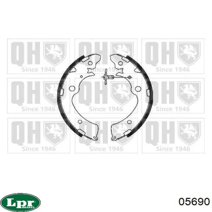 Колодки гальмові задні, барабанні LPR 05690 ціна, від 15.28 USD