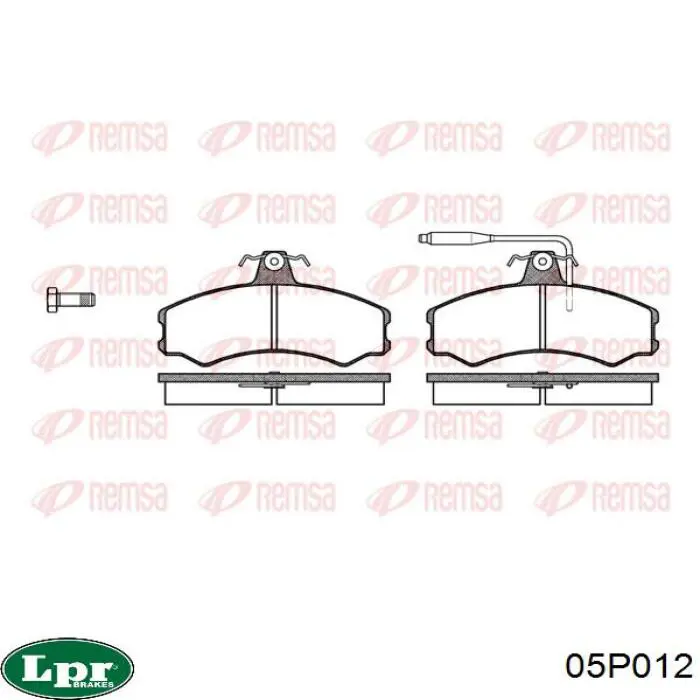 Гальмівні колодки LPR 05P012 ціна, від 14.28 USD