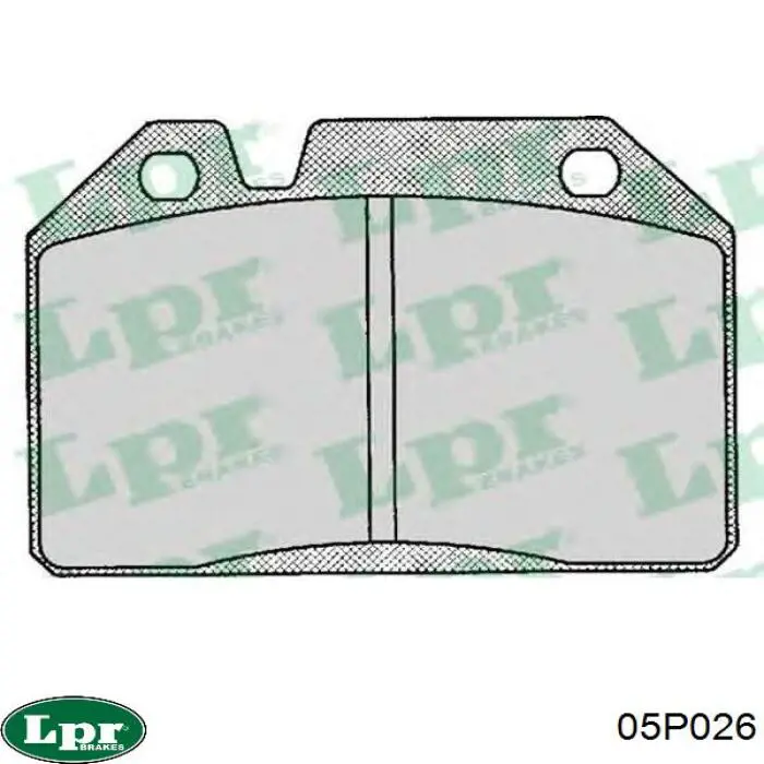 Передні тормозні колодки 05P026 LPR