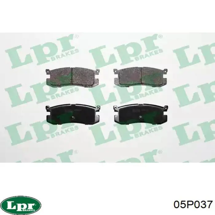 Купити 05P037 LPR Задні колодки