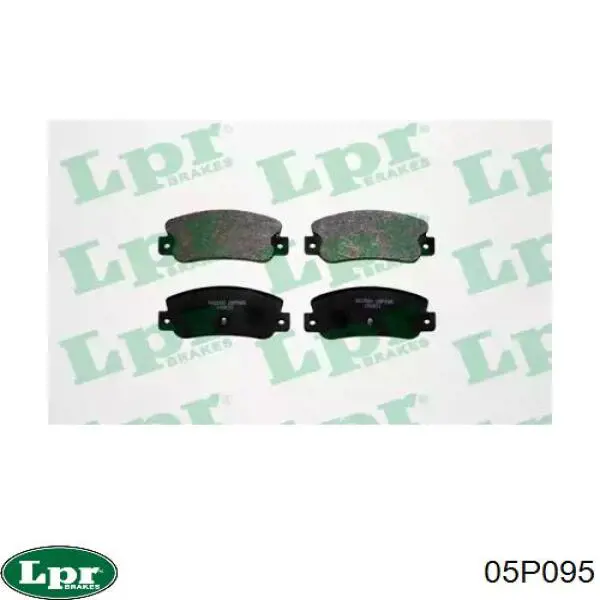 Купити 05P095 LPR Задні колодки