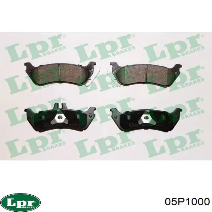 Задні гальмівні колодки 05P1000 LPR