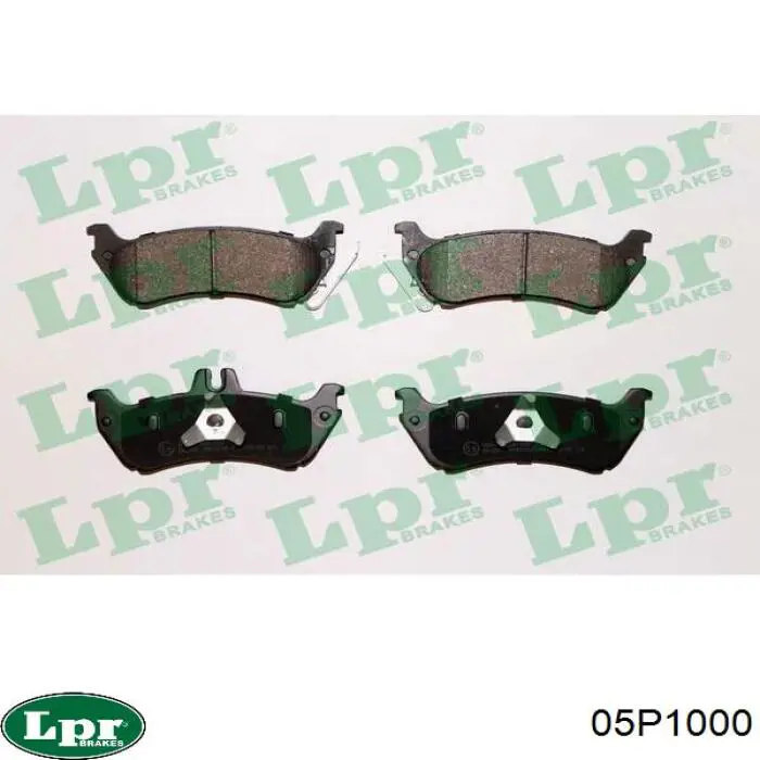 Задні гальмівні колодки LPR 05P1000 ціна, від 31.64 USD