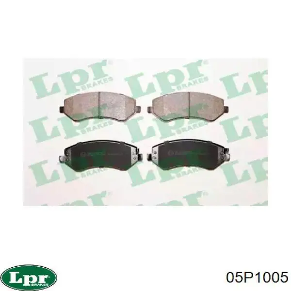 Передні тормозні колодки 05P1005 LPR