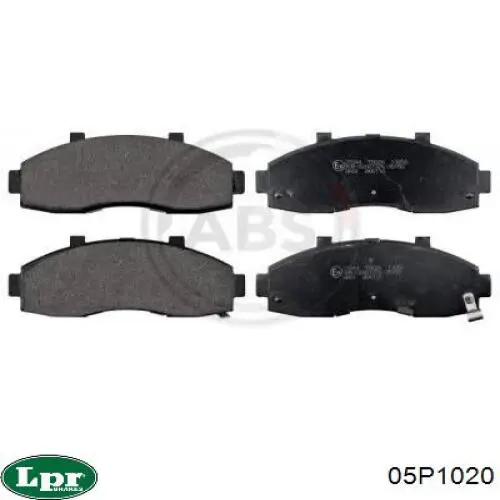 Передні тормозні колодки 05P1020 LPR
