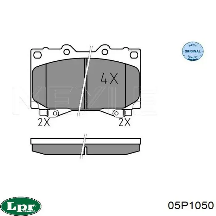 Тормозні колодки LPR 05P1050