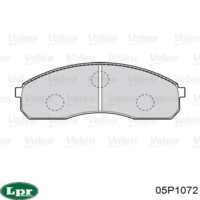 Гальмівні колодки LPR 05P1072 ціна, від 23.71 USD