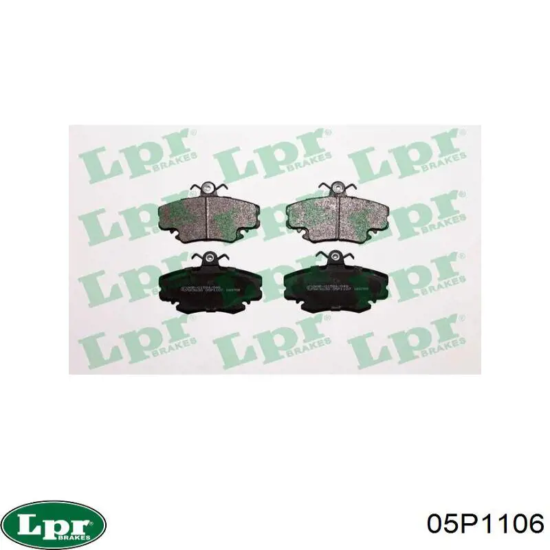 Передні тормозні колодки 05P1106 LPR