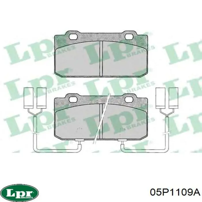 Колодки гальмівні передні, дискові 05P1109A LPR