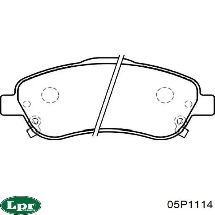 Гальмівні колодки LPR 05P1114 ціна, від 17.87 USD