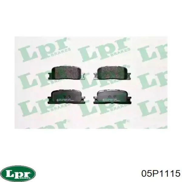 Задні дискові колодки LPR 05P1115