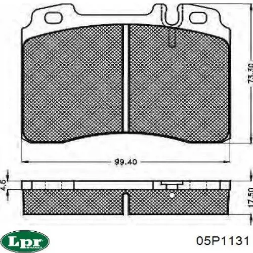 Тормозні колодки LPR 05P1131