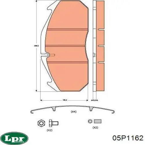 Купити DB2903082 Danblock Колодки гальмівні передні, дискові