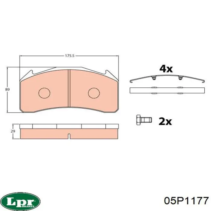 Задні гальмівні колодки Rider ST29136PRO ціна, від 149.52 USD