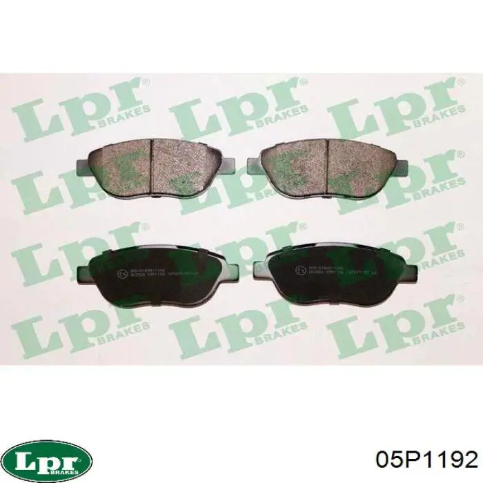 Купити 05P1192 LPR Колодки гальмівні передні, дискові
